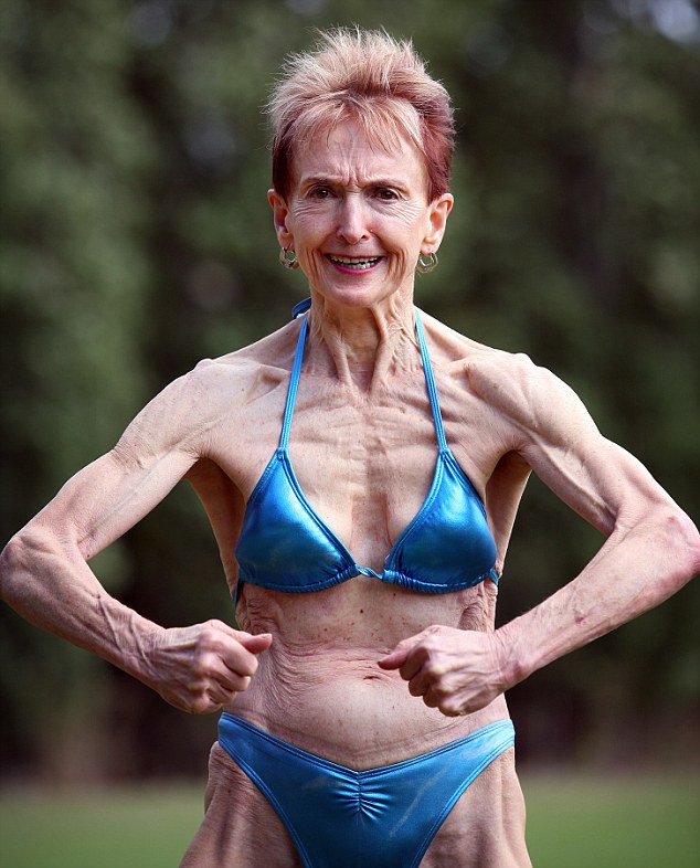 75-Year-Old Bodybuilder Grandma Reveals “Nude Food Diet Keeping